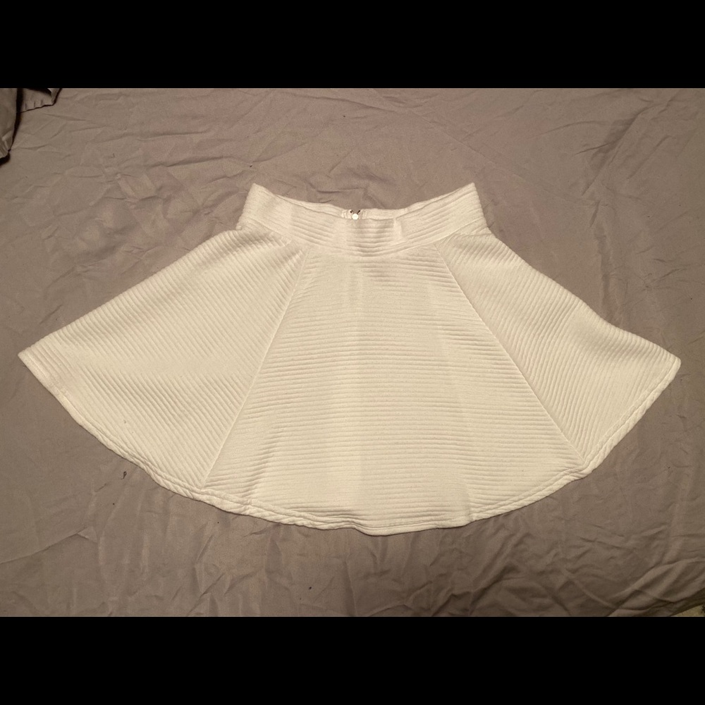 White H&M Skater Skirt